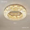 GobekUsa Crystal Gold LED Ring Ceiling Light - Modern Luxury Home Lighting