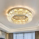 GobekUsa Crystal Gold LED Ring Ceiling Light - Modern Luxury Home Lighting