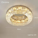 GobekUsa Crystal Gold LED Ring Ceiling Light - Modern Luxury Home Lighting