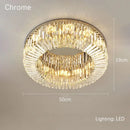 GobekUsa Crystal Gold LED Ring Ceiling Light - Modern Luxury Home Lighting