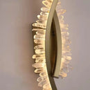 GobekUsa Crystal Gold Metal Wall Light: Luxury Stainless Steel Sconce for Home Decor