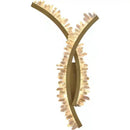 GobekUsa Crystal Gold Metal Wall Light: Luxury Stainless Steel Sconce for Home Decor