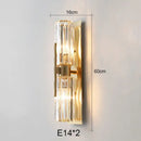 GobekUsa Crystal Gold Wall Lamp for Luxurious Living Room and Bedroom Lighting