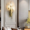 GobekUsa Crystal Gold Wall Lamp for Luxurious Living Room and Bedroom Lighting