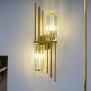 GobekUsa Crystal Gold Wall Lamp for Luxurious Living Room and Bedroom Lighting