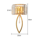 GobekUsa Crystal Gold Wall Lamp for Luxurious Living Room and Bedroom Lighting