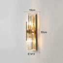GobekUsa Crystal Gold Wall Lamp for Luxurious Living Room and Bedroom Lighting