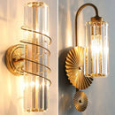 GobekUsa Crystal Gold Wall Lamp for Luxurious Living Room and Bedroom Lighting