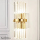 GobekUsa Crystal Golden Wall Lamp: Luxury American Country Style Light Fixtures