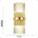 GobekUsa Crystal Golden Wall Lamp: Luxury American Country Style Light Fixtures