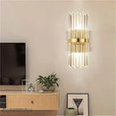 GobekUsa Crystal Golden Wall Lamp: Luxury American Country Style Light Fixtures