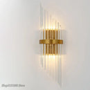 GobekUsa Crystal Golden Wall Lamp: Luxury American Country Light for Home, Hotel, and Office