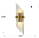 GobekUsa Crystal Golden Wall Lamp: Luxury American Country Light for Home, Hotel, and Office