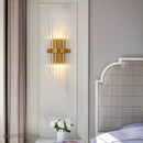 GobekUsa Crystal Golden Wall Lamp: Luxury American Country Light for Home, Hotel, and Office