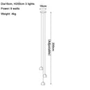 GobekUsa Crystal LED Chandelier Water Droplet Design Luxury Ball Hanging Lamp