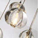 GobekUsa Crystal LED Chandelier Water Droplet Design Luxury Ball Hanging Lamp