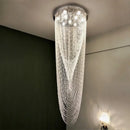 GobekUsa Crystal Tassel Stair Chandelier for Luxurious Indoor Lighting