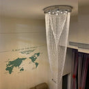 GobekUsa Crystal Tassel Stair Chandelier for Luxurious Indoor Lighting