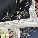 GobekUsa Bamboo Embroidery 1000TC Egyptian Cotton Bedding Set in Luxury Dark Blue