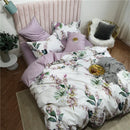 GobekUsa Luxury Egyptian Cotton Bedding Set - Flamingo Leaf Pattern