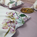 GobekUsa Luxury Egyptian Cotton Bedding Set - Flamingo Leaf Pattern