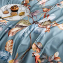 GobekUsa Luxury Egyptian Cotton Bedding Set - Flamingo Leaf Pattern