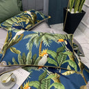 GobekUsa Luxury Egyptian Cotton Bedding Set - Flamingo Leaf Pattern
