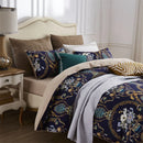 GobekUsa Luxury Egyptian Cotton Bedding Set - Flamingo Leaf Pattern