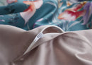 GobekUsa Luxury Egyptian Cotton Bedding Set - Flamingo Leaf Pattern