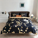 GobekUsa Luxury Egyptian Cotton Bedding Set - Flamingo Leaf Pattern