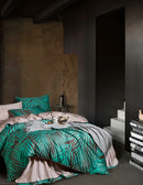GobekUsa Luxury Egyptian Cotton Bedding Set - Flamingo Leaf Pattern