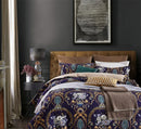 GobekUsa Luxury Egyptian Cotton Bedding Set - Flamingo Leaf Pattern