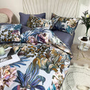 GobekUsa Luxury Egyptian Cotton Bedding Set - Flamingo Leaf Pattern