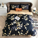 GobekUsa Luxury Egyptian Cotton Bedding Set - Flamingo Leaf Pattern