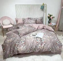 GobekUsa Luxury Egyptian Cotton Bedding Set - Flamingo Leaf Pattern