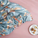 GobekUsa Luxury Egyptian Cotton Bedding Set - Flamingo Leaf Pattern