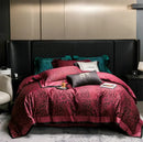 GobekUsa Egyptian Cotton Leopard Print Luxury Bedding Set, Silky Soft Bed Sets