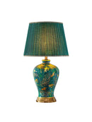 GobekUsa Emerald Queen Green Ceramic Table Lamp - Luxury Villa Bedroom Living Room Lighting