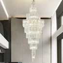 GobekUsa Crystal Staircase Chandelier: Luxury European Style for Villa Living Room