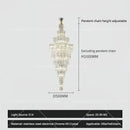 GobekUsa Crystal Staircase Chandelier: Luxury European Style for Villa Living Room