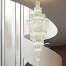 GobekUsa Crystal Staircase Chandelier: Luxury European Style for Villa Living Room