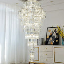 GobekUsa Crystal Staircase Chandelier: Luxury European Style for Villa Living Room