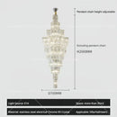 GobekUsa Crystal Staircase Chandelier: Luxury European Style for Villa Living Room