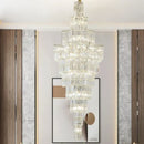 GobekUsa Crystal Staircase Chandelier: Luxury European Style for Villa Living Room