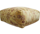 Luxury Floor Pillow made Pouf from restored fine quality hand knotted area rug |FP2