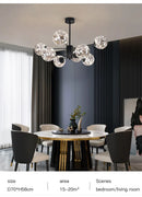GobekUsa Luxury Glass Ball Nordic Chandeliers - Dimmable