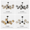 GobekUsa Luxury Glass Ball Nordic Chandeliers - Dimmable