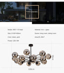 GobekUsa Luxury Glass Ball Nordic Chandeliers - Dimmable