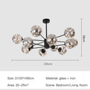 GobekUsa Luxury Glass Ball Nordic Chandeliers - Dimmable