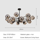 GobekUsa Luxury Glass Ball Nordic Chandeliers - Dimmable